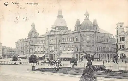 A236 Belgien 1908 Hippodrom Anvers Antwerpen Patisserie Vintage Postkarte