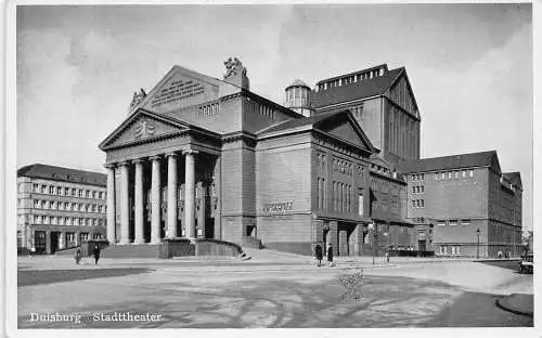 L305 Deutschland 1936 Duisburger Stadttheater Vintage Postkarte
