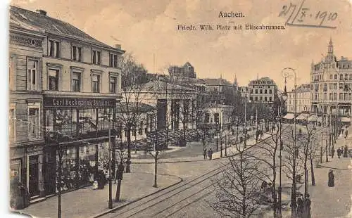 L305 Deutschland 1910 Aachen Carl Heckmann&Böeheimer Laden Hütte Stoff Postkarte