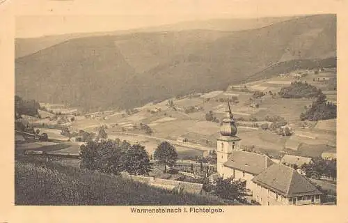 L305 Deutschland Warmensteinach i Fichtelgeb Vintage Postkarte