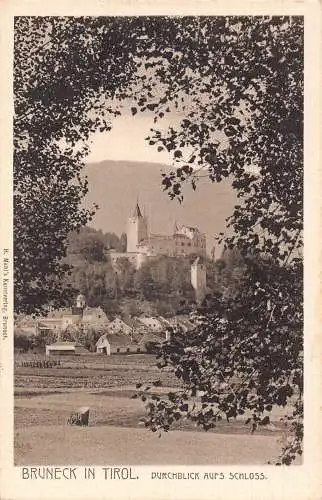 A237 Österreich Schloss Bruneck in Tirol Vintage Postkarte