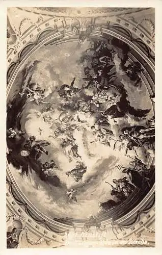 A237 Österreich Neustift Deckengemaeldein der Kirche Deckenfresko Postkarte