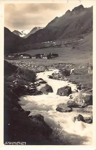 A237 Österreich Stoecklalm Flusssteine Vintage Postkarte