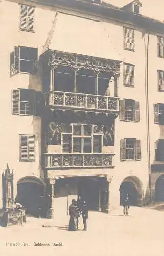 A237 Österreich Goldenes Dachl Innsbruck Vintage Postkarte