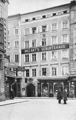 A237 Österreich Salzburg Mozarts Geburtshaus Restaurant Hotel Weilhaus Postkarte