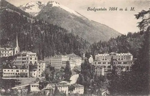 A238 Österreich 1921 Badgastein 1084 m Berg Vintage Postkarte