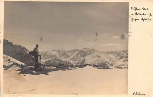 A238 Österreich Zugspitze Bergsteiger Vintage Postkarte
