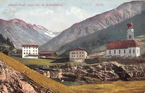 A238 Österreich Unsere Frau Schnalsertal Tirol Vintage Postkarte