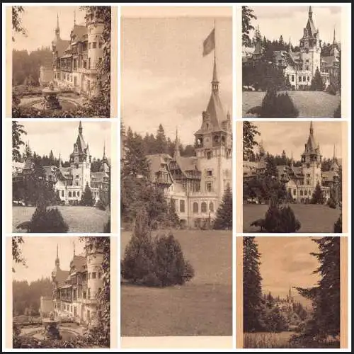 L488 Rumänien Sinaia Schloss Peles Lot 7 alte Postkarten