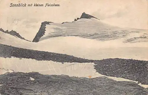 A238 Österreich 1913 Sonnblick mit kleinem Fleisskees Berg Vintage Postkarte