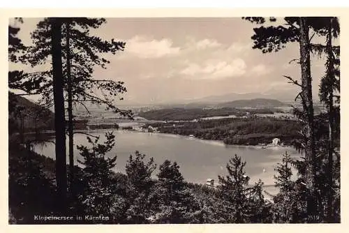 A239 Österreich 1940 Klopeinersee im Kärnten See Vintage Postkarte