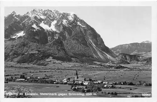 A239 Österreich 1937 Irdning im Ennstale Steiermark Grimming Berge Postkarte