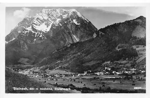 A239 Österreich 1936 Stainach Seehöhe 680m Berge Vintage Postkarte