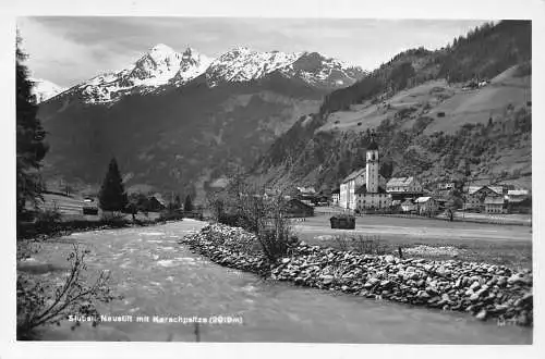 A240 Österreich Stubai Neustift mit Kerachspitze RPPC Postkarte