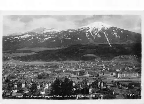 A240 Österreich 1942 Innsbruck Südansicht mit Patscherkofel 2248m Jahrgang Postkarte