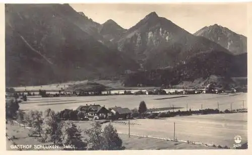 A240 Österreich Gasthof Schluxen Tirol Pension Vintage Postkarte
