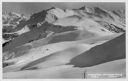 A239 Österreich 1933 Joelspitze Berggipfel Laemmpersberg Schnee Vintage Postkarte