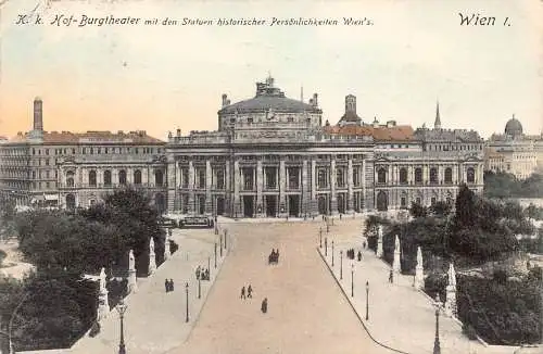 A239 Österreich 1911 Hof Burgtheater Theater Wien Wien Vintage Postkarte