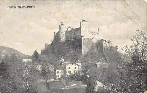 A239 Österreich Festung Schloss Hohensalzburg Vintage Postkarte
