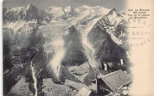 A863 Schweiz Le Brevent Bel Achat Chaine du Montblanc Mountain Postkarte