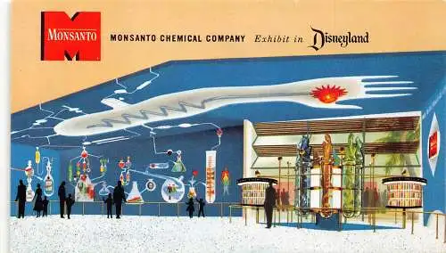 A862 US Monsanto Chemical Company Ausstellung in Disneyland Florida Werbepostkarte