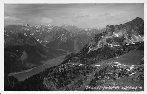A240 Österreich Blick von der Erfurterhütte ein Achenseegebirge Vintage Postkarte