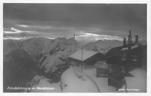 A240 Deutschland 1929 Morgenröte am Wendelstein Vintage Postkarte