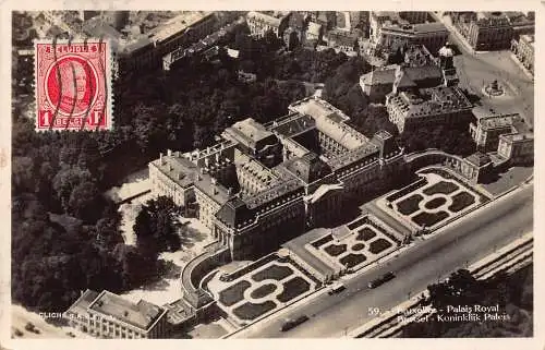 L134 Belgien 1932 Brüsseler Königspalast Vintage Postkarte