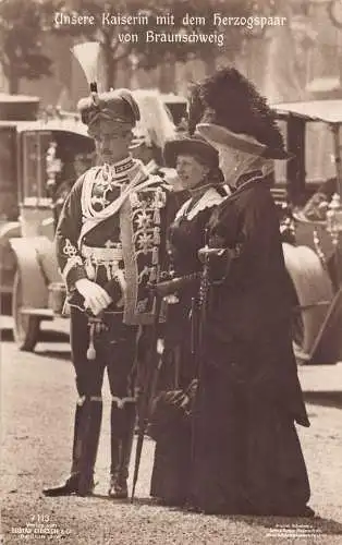L065 Deutsches Königskaiserin und Herzogin und Herzogin von Braunschweig Postkarte