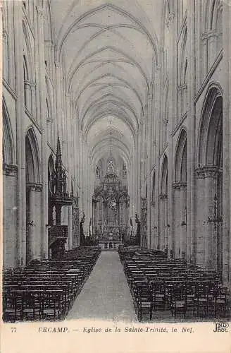 C002 Frankreich, Fecamp, Eglise de la Sainte Trinite Vintage Postkarte