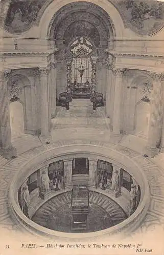 C002 Frankreich, Paris, Hotel des Invalides Vintage Postkarte
