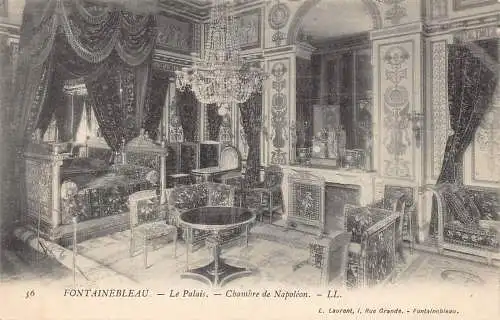 C003 Frankreich, Fontainebleau, Der Palast Vintage Postkarte