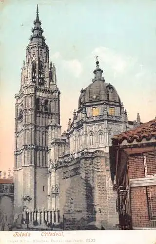 A869 Spanien Toledo Kathedrale Vintage Postkarte