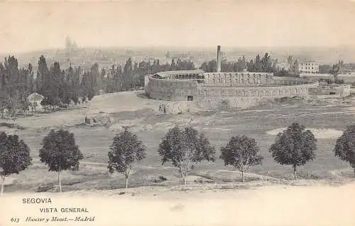 A868 Spanien Segovia Vista General View Arena Vintage Postkarte