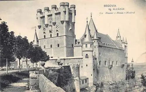 A868 Spanien Segovia El Alcazar Schloss Vintage Postkarte