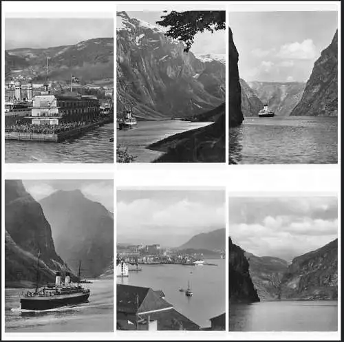 L265 Norwegen Bergen Naerofjord Sognefjord 9x7cm Fotos