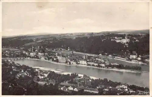 Deutschland 1932 Passau Gesamtansicht Vintage Postkarte
