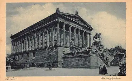 Deutschland Nationalgalerie Berlin Vintage Postkarte