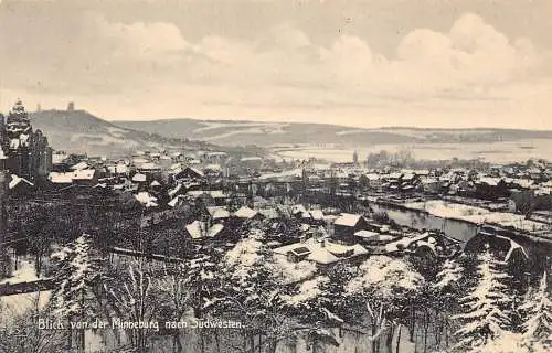Deutschland Blick von Minneburg nach Südwesten Vintage Postkarte