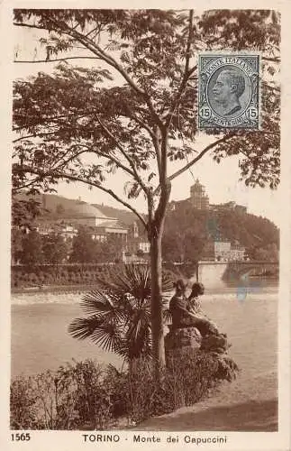 L140 Italien 1923 Turin Turin Monte dei Capuccini Vintage Postkarte