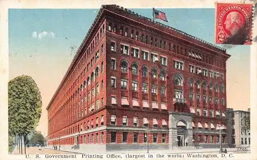 L137 USA 1923 Government Printing Office Washington DC Vintage Postkarte