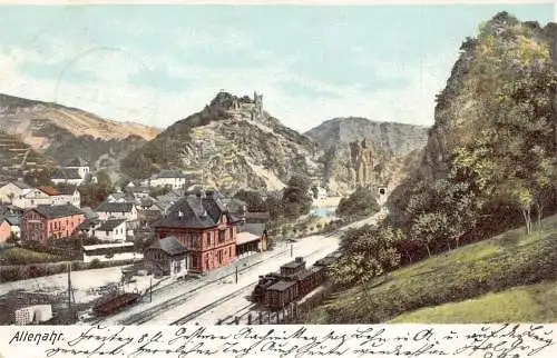 L067 Deutschland Altenahr 1904 Bahnhof Vintage Postkarte
