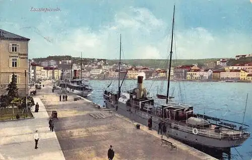 Kroatien Lussinpiccolo Mali Losinj 1915 Schiffe 1. Weltkrieg Feldpostkarte