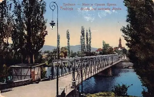 Bosnien und Herzegowina Trebinje Brücke 1914 Feldpostkarte