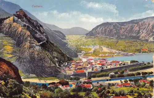 Montenegro Kotor Cattaro 1916 WWI Feldpostkarte