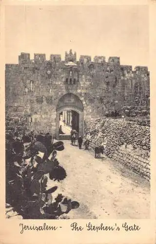A873 Israel 1948 Jerusalem Stephanstor Vintage Postkarte