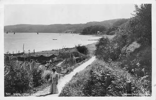 L070 Dänemark Vejle am Vejlefjord 1914 Echtfoto Postkarte