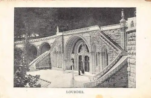 C004 Frankreich, Lourdes Vintage Postkarte