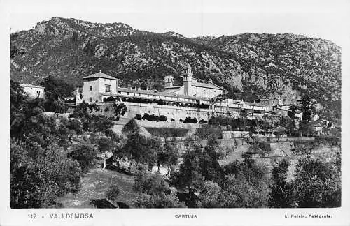 A873 Spanien Valldemosa Cartuja RPPC Vintage Postkarte