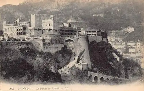 A872 Monaco Palais du Prince Vintage Postkarte